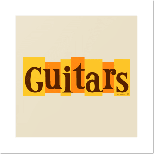 Guitars - Old School Nacho Style Posters and Art